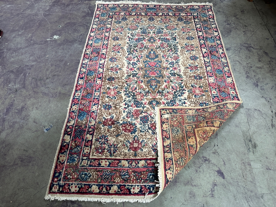 Stunning Vintage Hand Knotted Wool Persian Area Rug 37 X 59 [Photo 5]