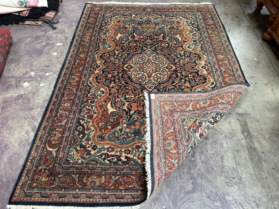 Stunning Vintage Hand Knotted Wool Persian Area Rug - 55 X 79 [Photo 2]