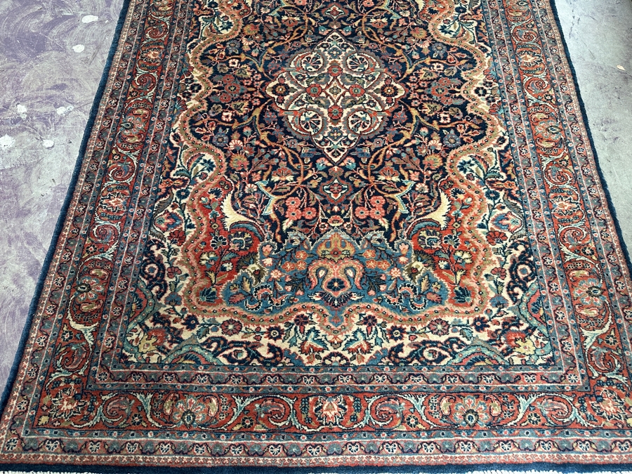 Stunning Vintage Hand Knotted Wool Persian Area Rug - 55 X 79 [Photo 3]