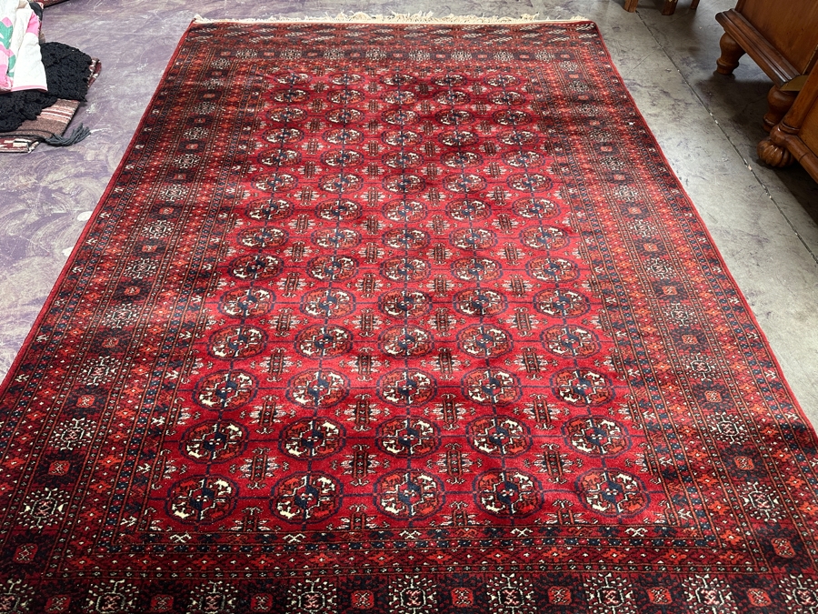 Vintage Hand Knotted Wool Silk Blend Persian Area Rug 59.5 X 90 [Photo 4]