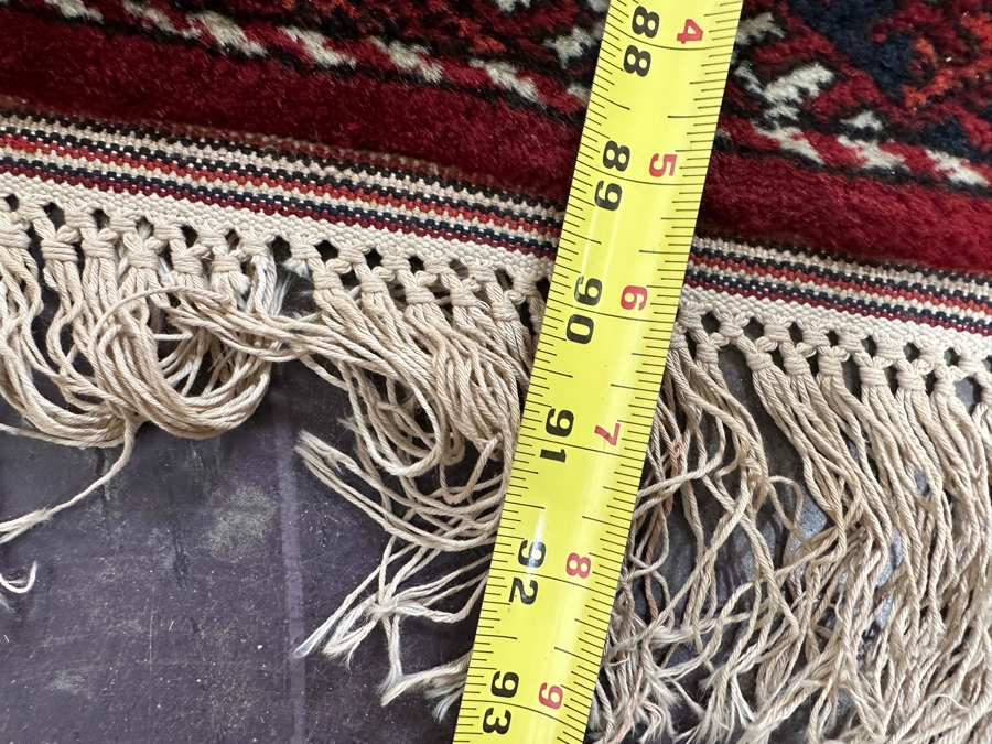 Vintage Hand Knotted Wool Silk Blend Persian Area Rug 59.5 X 90 [Photo 8]