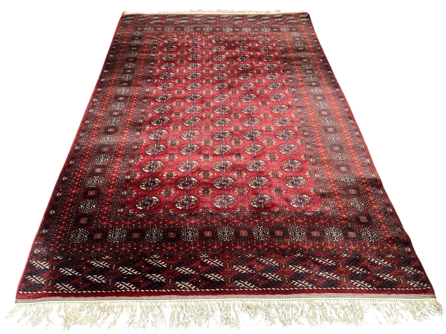 Vintage Hand Knotted Wool Silk Blend Persian Area Rug 59.5 X 90 [Photo 1]