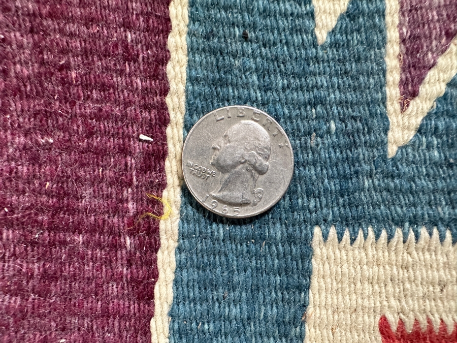 Southwestern Wool Navajo Aztec Rug 31 X 62 [Photo 7]