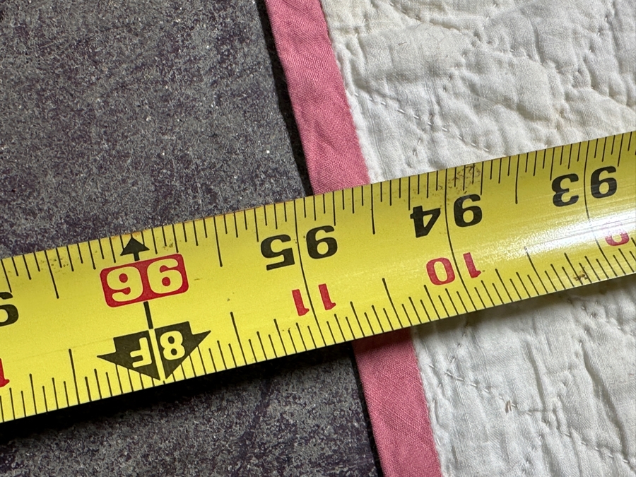 Vintage Handmade Quilt Signed And Dated 1929 88 X 95 [Photo 9]