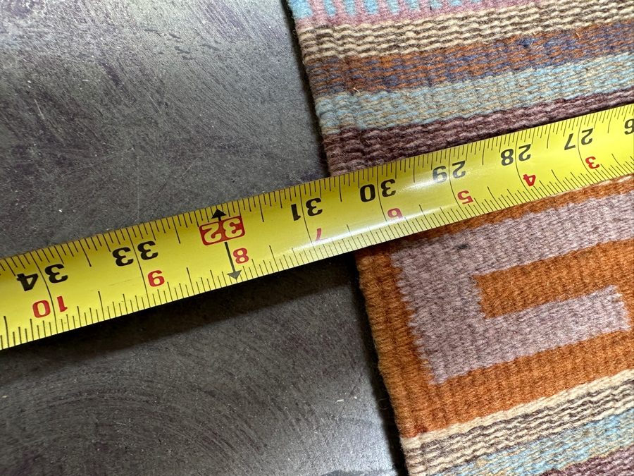 Vintage Southwest Handwoven Wool Rug 30.5 X 60 [Photo 6]