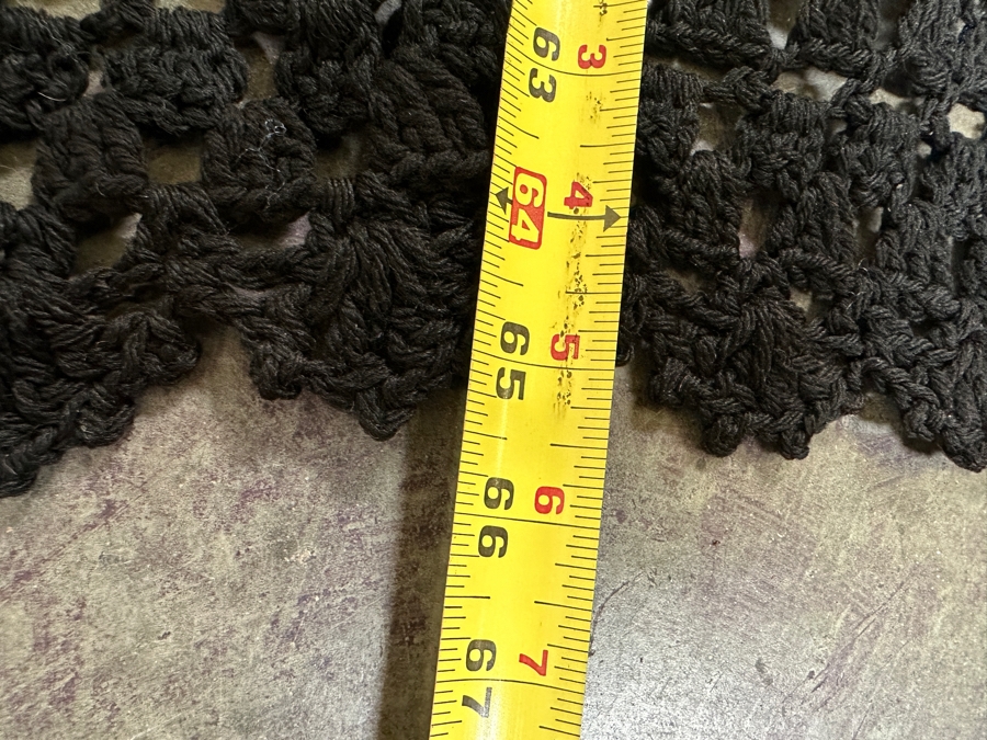 Vintage Handmade Crochet Throw Blanket 47 X 65 [Photo 6]