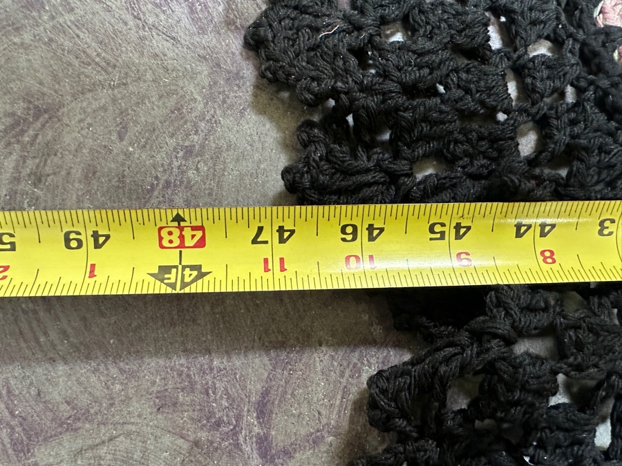 Vintage Handmade Crochet Throw Blanket 47 X 65 [Photo 5]