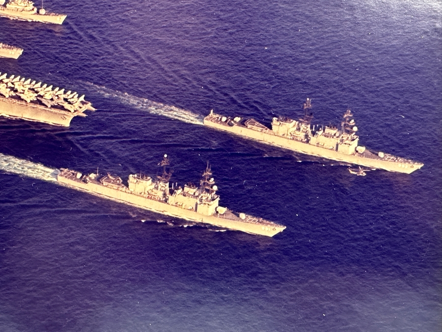 Vintage US Navy Battle Group Echo Fleet Photograph Signed By The USN RADM Stanley Roger Arthur 13.5 X 10.5 [Photo 7]