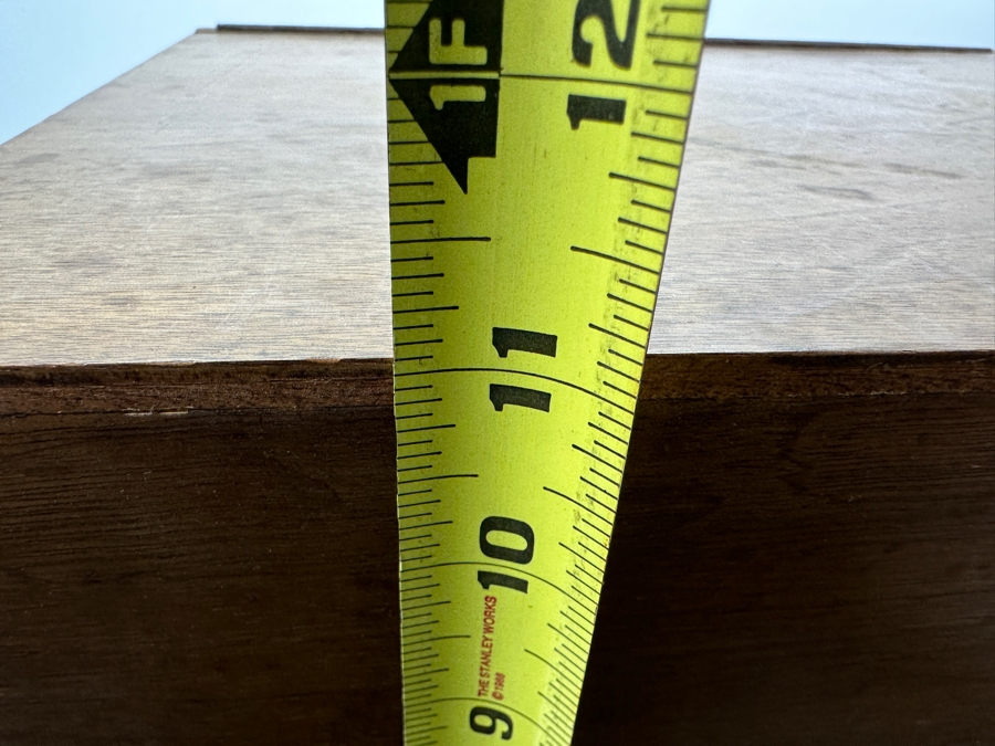 Vintage 1936 Handmade Wooden Jewelry Box Storage Chest Signed By Maker FLD 14.5W X 12D X 11H [Photo 17]