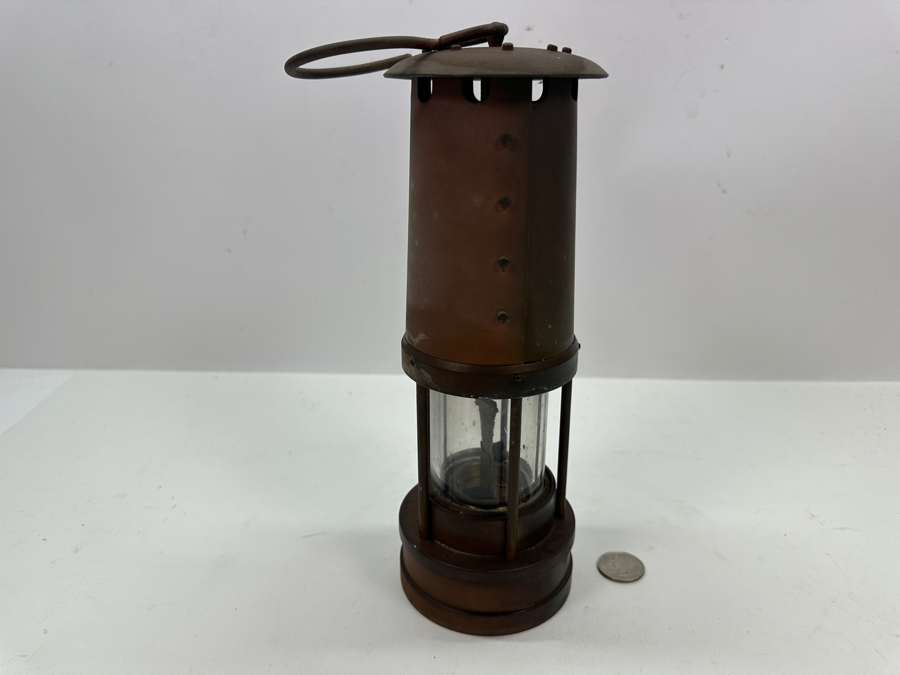 Antique E. Thomas & Williams Ltd Cambrian Miners Lamp 10H [Photo 8]