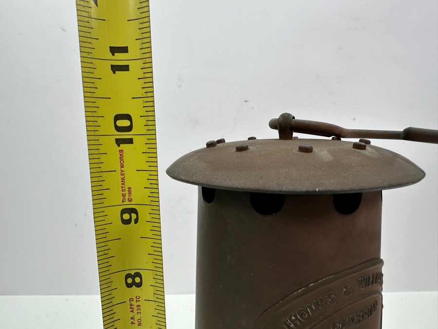 Antique E. Thomas & Williams Ltd Cambrian Miners Lamp 10H [Photo 10]