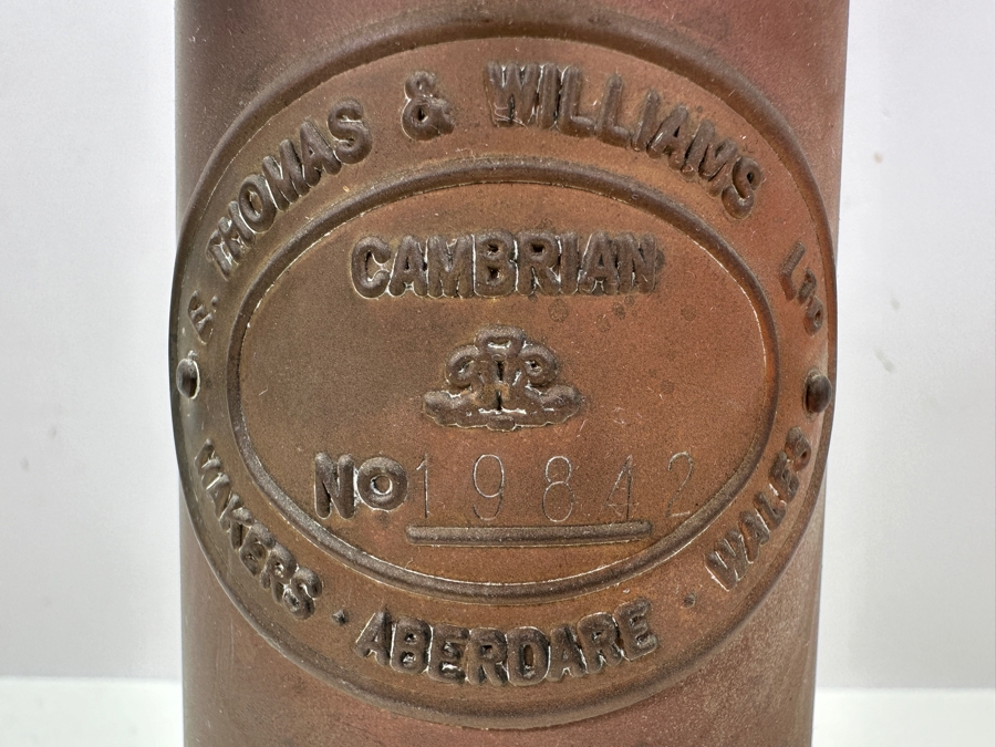 Antique E. Thomas & Williams Ltd Cambrian Miners Lamp 10H [Photo 2]