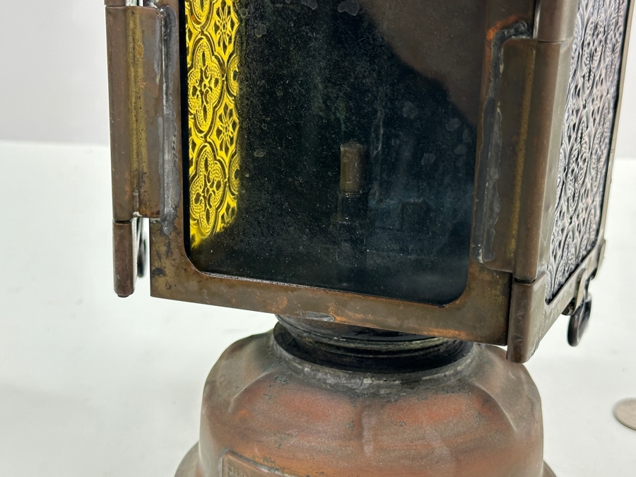 Antique Butin-Gillet Paris France French Railroad Oil Lantern Albert Butin 13H [Photo 19]
