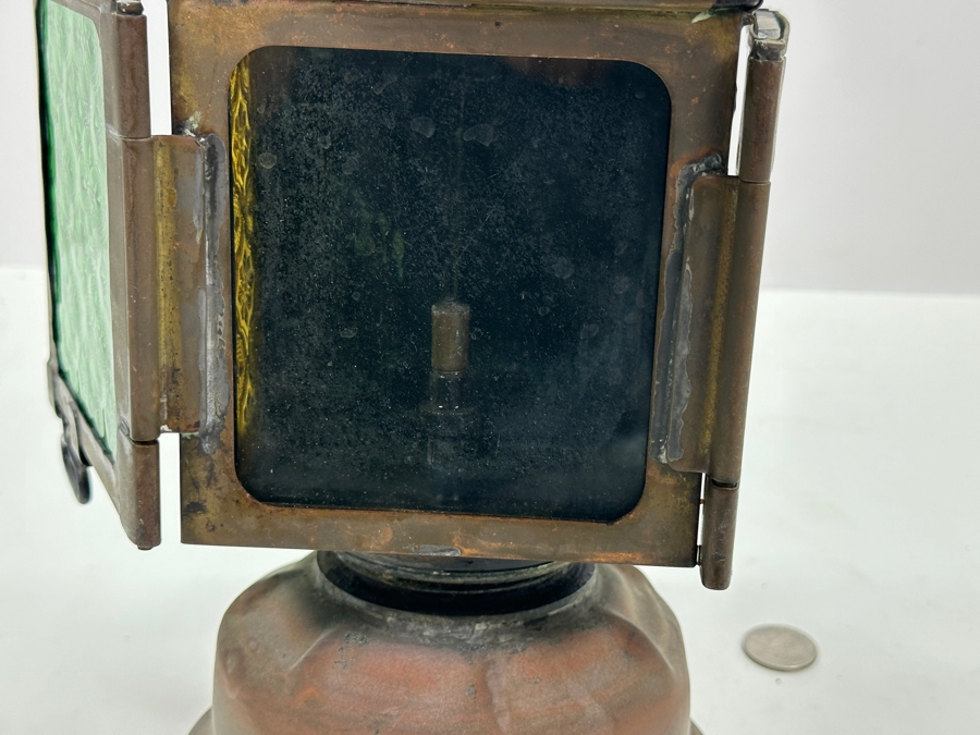 Antique Butin-Gillet Paris France French Railroad Oil Lantern Albert Butin 13H [Photo 18]