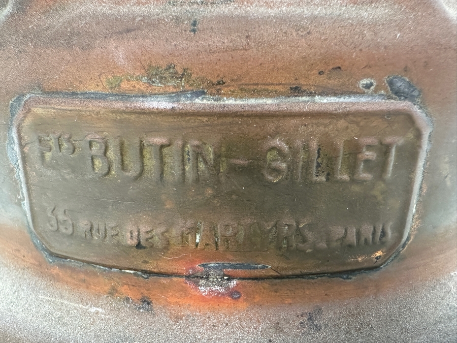 Antique Butin-Gillet Paris France French Railroad Oil Lantern Albert Butin 13H [Photo 7]