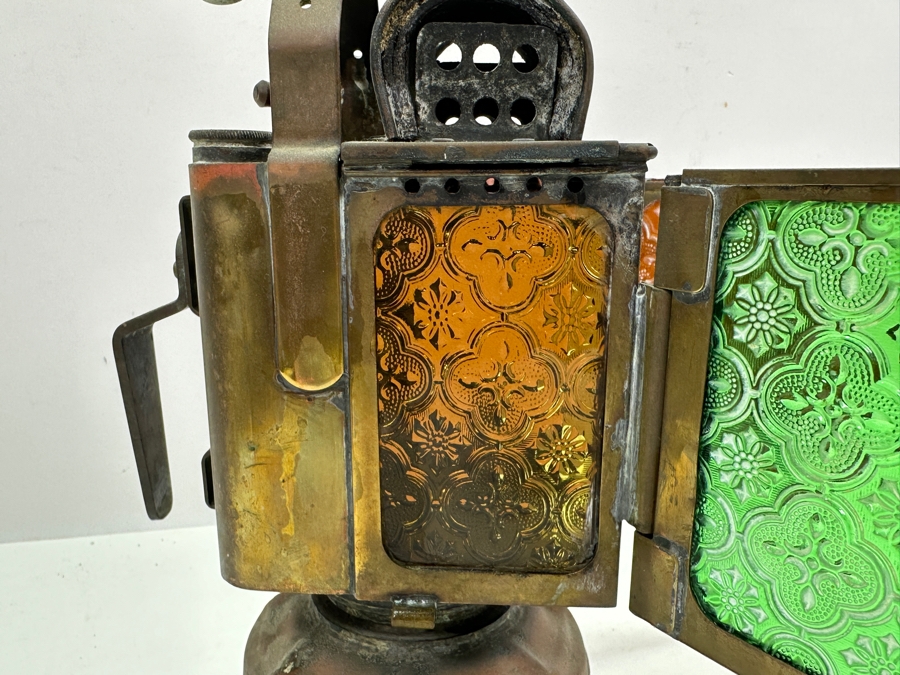 Antique Butin-Gillet Paris France French Railroad Oil Lantern Albert Butin 13H [Photo 14]