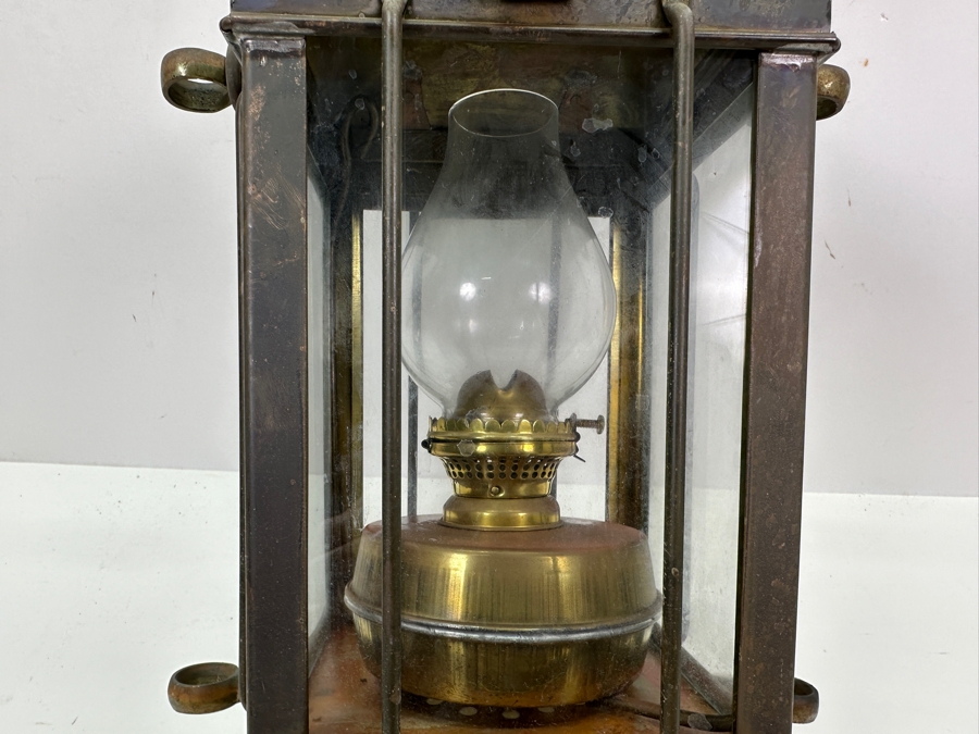 Davey & Co London England Cargo Light Nautical Maritime Oil Lantern Lamp 19H [Photo 5]
