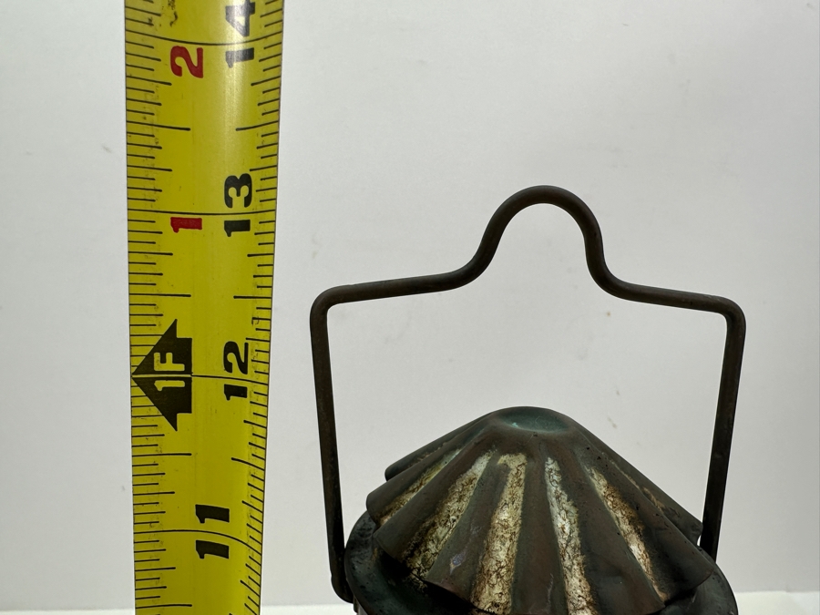 Antique 1863 Chalwyn Marine Ship Oil Lamp Lantern 13H [Photo 14]