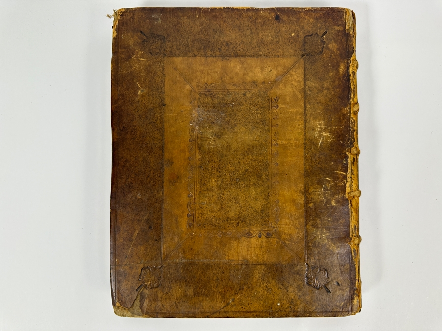 Antique 1719 Hardcover Book Titled Choice Observations Upon The Art Of Painting Featuring Eminent Painters Of Raphael And Michael Angelo Printed In London England For R. King - Binding Needs Repair [Photo 6]