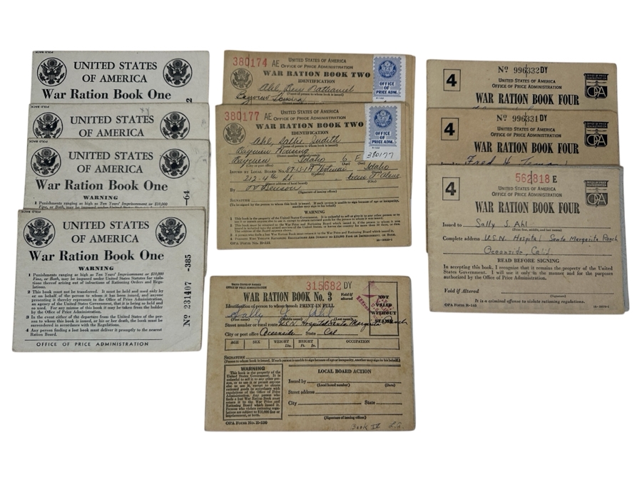 Vintage US WWII War Ration Books [Photo 1]