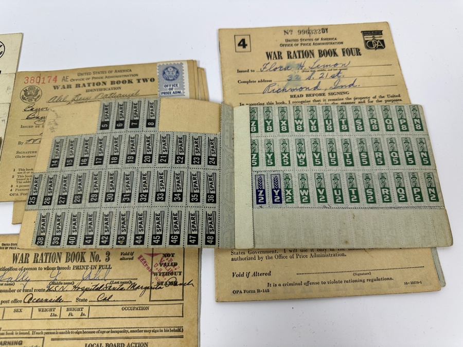 Vintage US WWII War Ration Books [Photo 6]