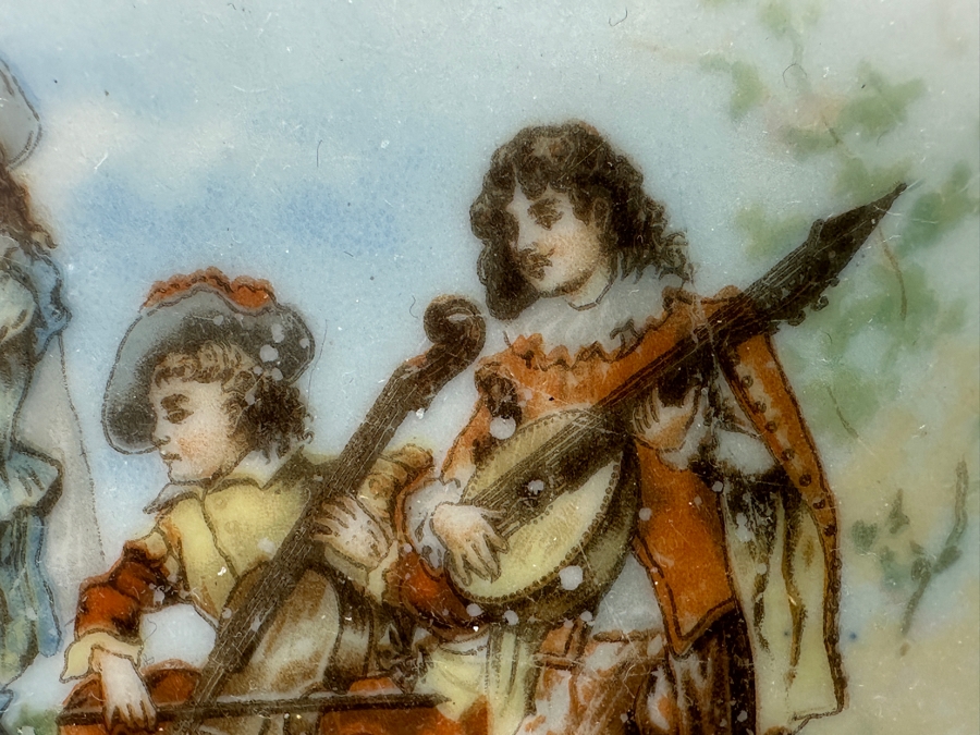 Vintage French Hand Painted Platter 15W And Hotel Del Coronado Dish 11W [Photo 7]