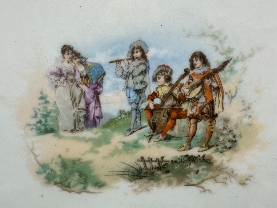 Vintage French Hand Painted Platter 15W And Hotel Del Coronado Dish 11W [Photo 6]