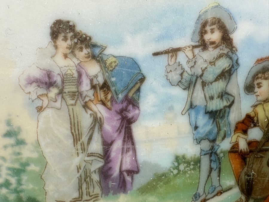 Vintage French Hand Painted Platter 15W And Hotel Del Coronado Dish 11W [Photo 8]