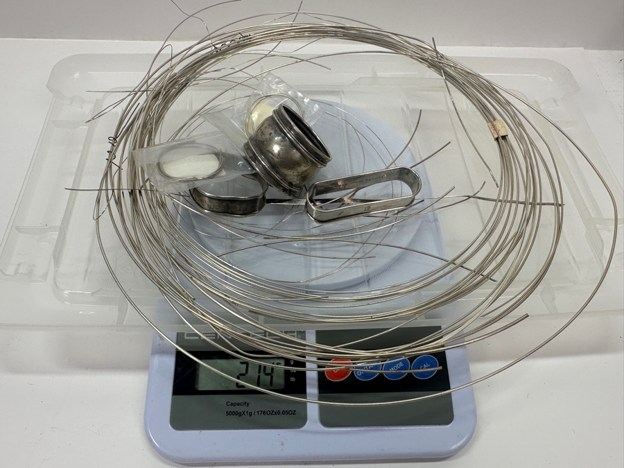 Sterling Silver Lot including Wire for Jewelry Making 214g [Photo 15]