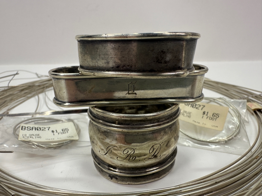 Sterling Silver Lot including Wire for Jewelry Making 214g [Photo 5]