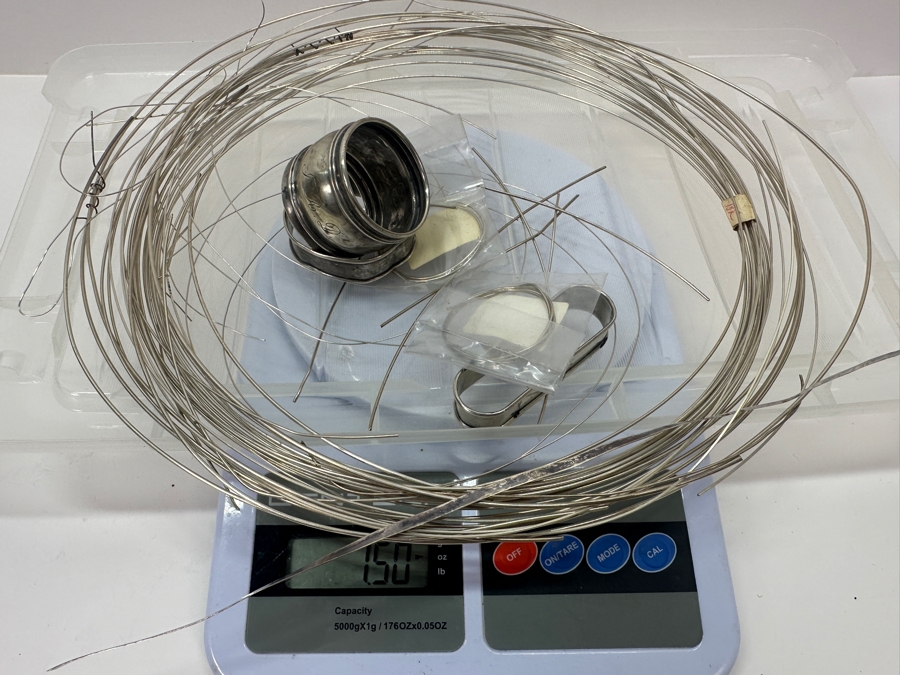 Sterling Silver Lot including Wire for Jewelry Making 214g [Photo 14]