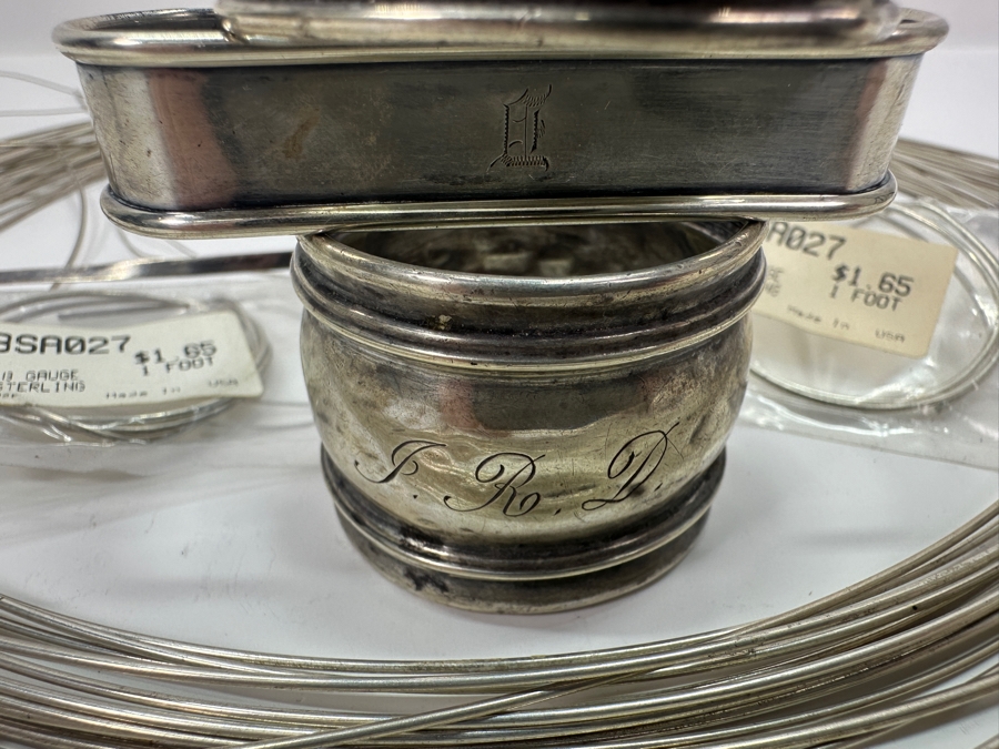 Sterling Silver Lot including Wire for Jewelry Making 214g [Photo 4]