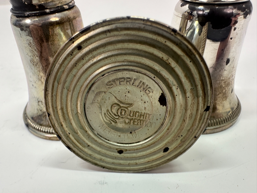 (3) Vintage Duchin Creation Weighted Sterling Silver Salt and Pepper Shakers  [Photo 5]