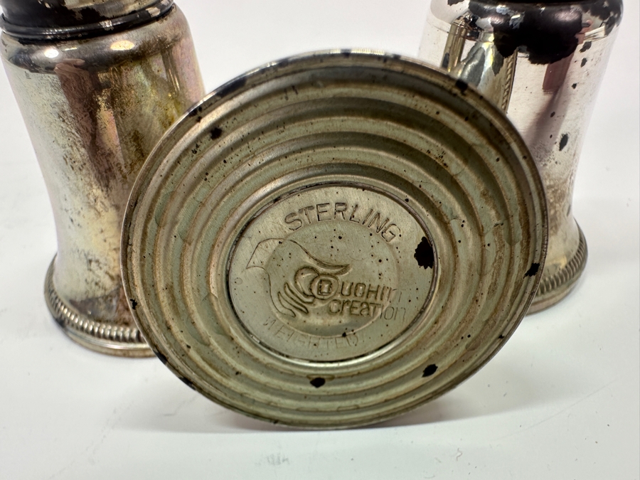 (3) Vintage Duchin Creation Weighted Sterling Silver Salt and Pepper Shakers  [Photo 4]