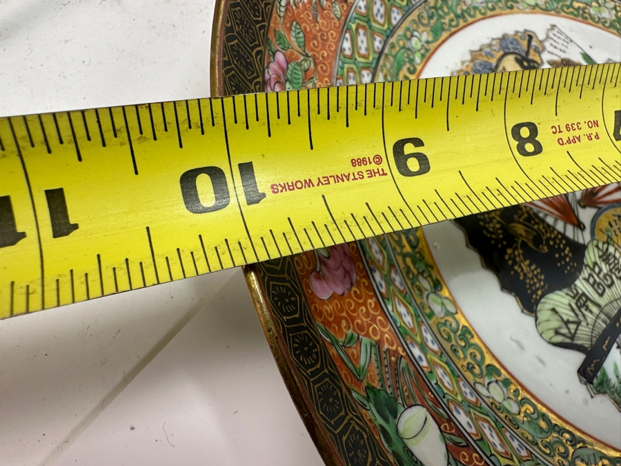 Set of (6) Vintage Japanese Hand Painted Rose Medallion Porcelain Plates [Photo 20]