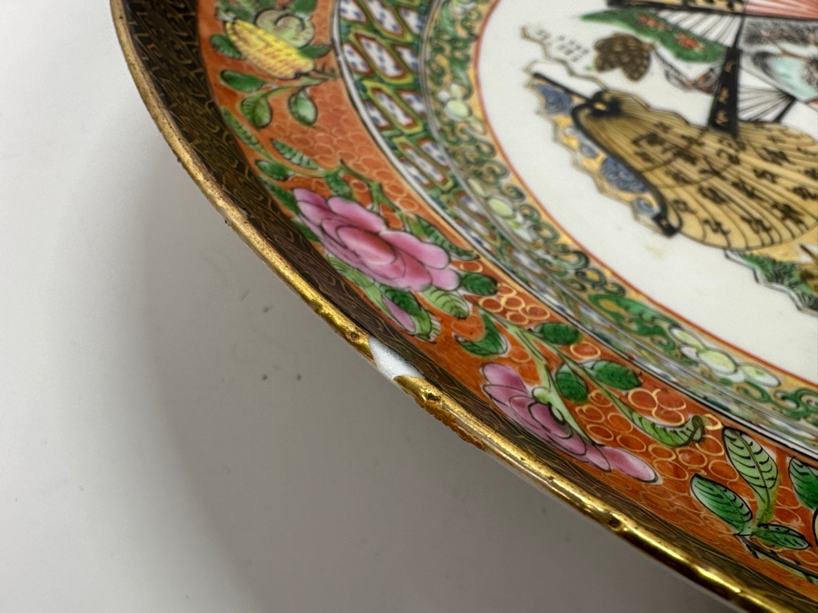 Set of (6) Vintage Japanese Hand Painted Rose Medallion Porcelain Plates [Photo 14]