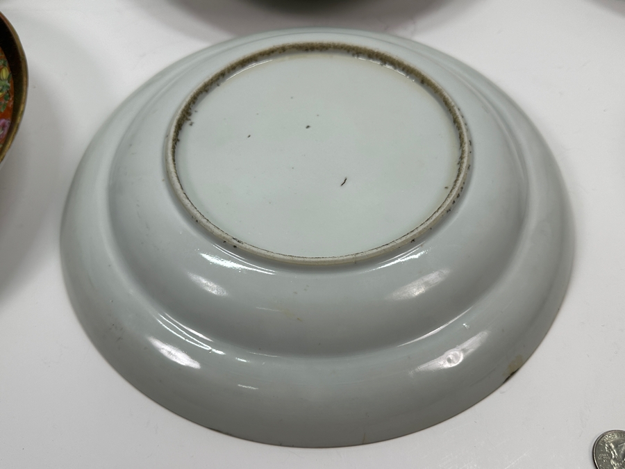 Set of (6) Vintage Japanese Hand Painted Rose Medallion Porcelain Plates [Photo 18]