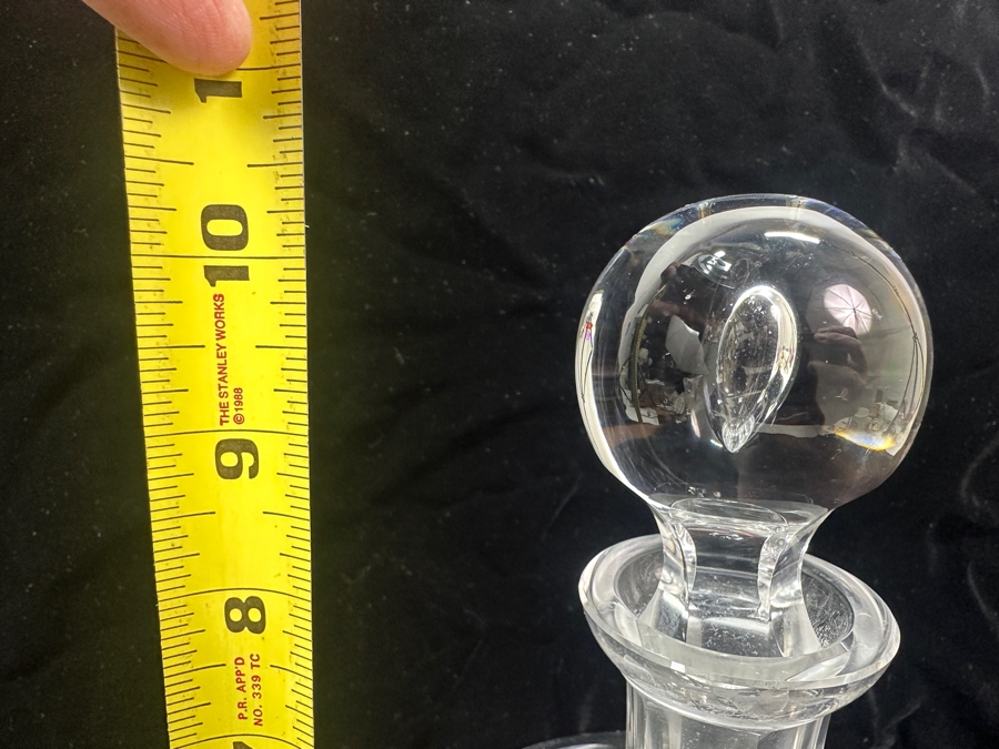 Hand Blown Crystal Decanter 10'H [Photo 6]