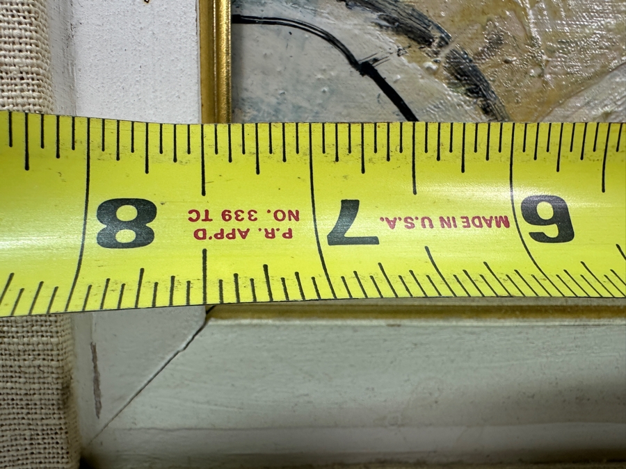 Original Oil Painting On Board Signed Lower Right 7.5 X 18 Framed 18.5 X 29 [Photo 7]