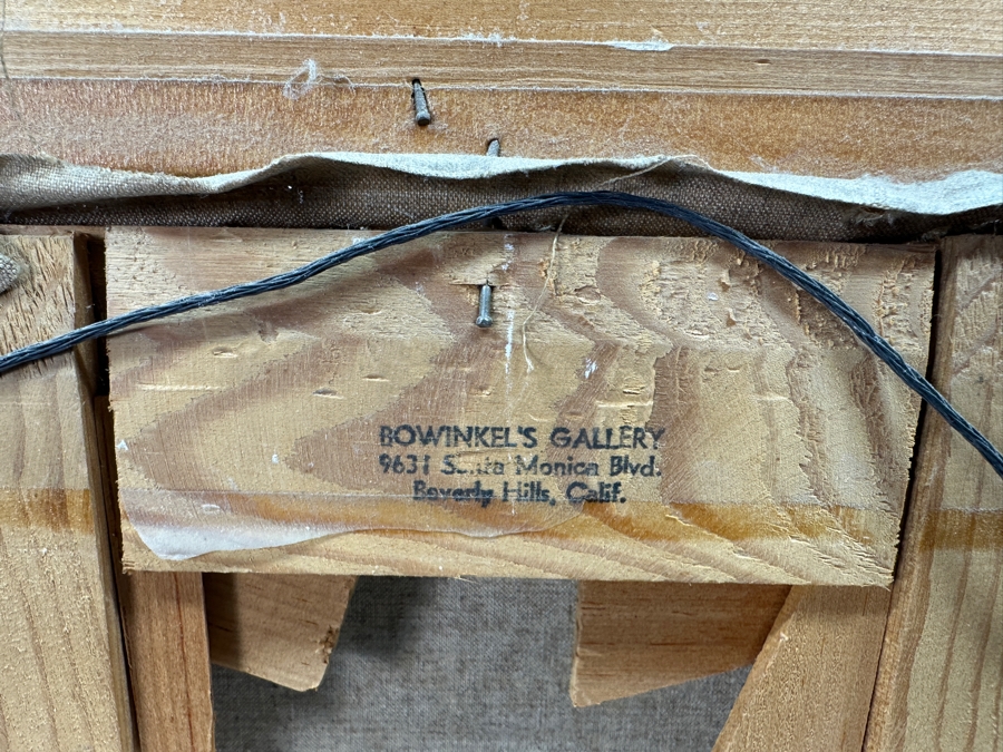 Original Oil Painting On Board Signed Lower Right 7.5 X 18 Framed 18.5 X 29 [Photo 13]