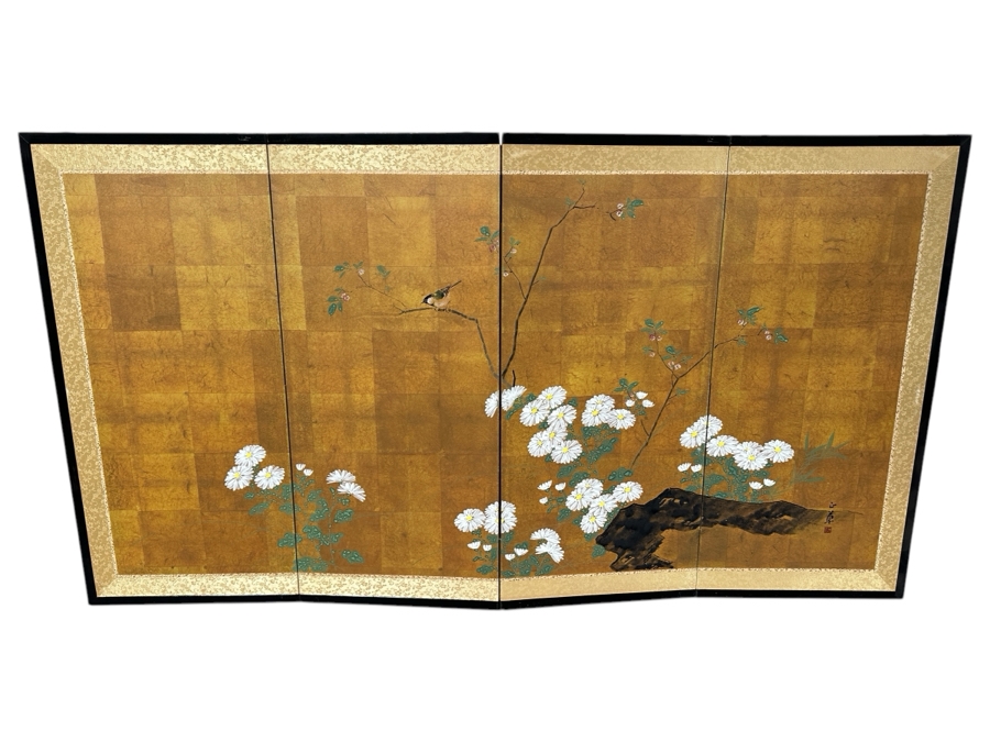 Japanese Four-Panel Folding Screen 65'W x 36'H [Photo 1]