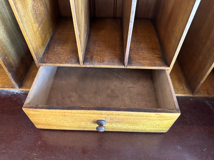 Stunning Antique 1906 Patent Britisher Secretary Desk From England 48W X 18D X 73.5H [Photo 12]