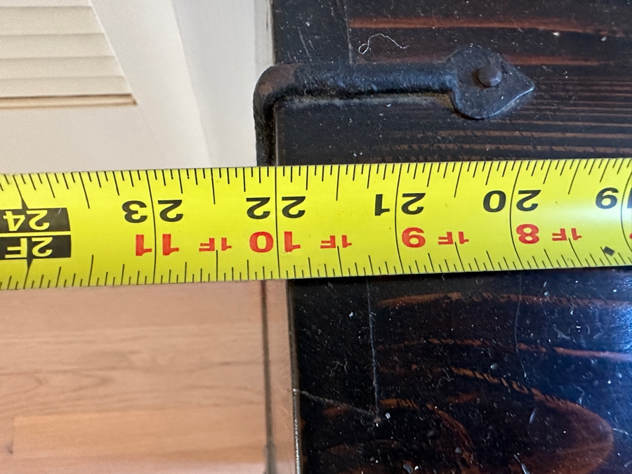 Pair Of Stunning Antique Korean Chests With Hand Wrought Metal Ornamentation 22W X 14D X 21.5H [Photo 15]