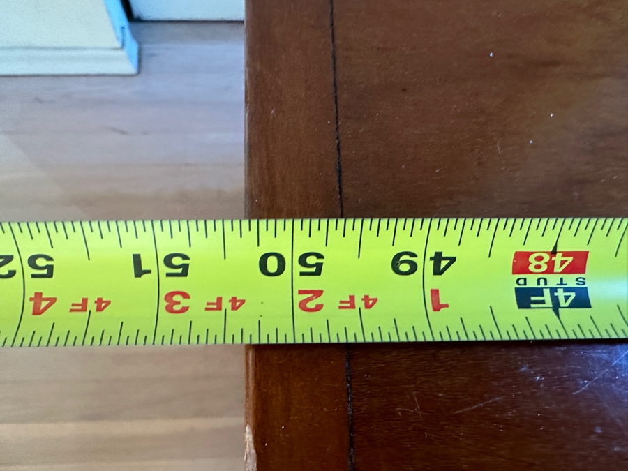 Antique North Carolina Handmade Cherry Blanket Chest From The Amos Stuart Quaker-Abolitionist Family Who Abandoned Their NC Home And Farm And Headed To Indiana To Escape The Animosity Of Neighbors In 1860 (See Photos For History) 50.5W X 19D X 23.5H [Photo 14]