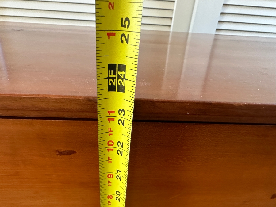 Antique North Carolina Handmade Cherry Blanket Chest From The Amos Stuart Quaker-Abolitionist Family Who Abandoned Their NC Home And Farm And Headed To Indiana To Escape The Animosity Of Neighbors In 1860 (See Photos For History) 50.5W X 19D X 23.5H [Photo 16]