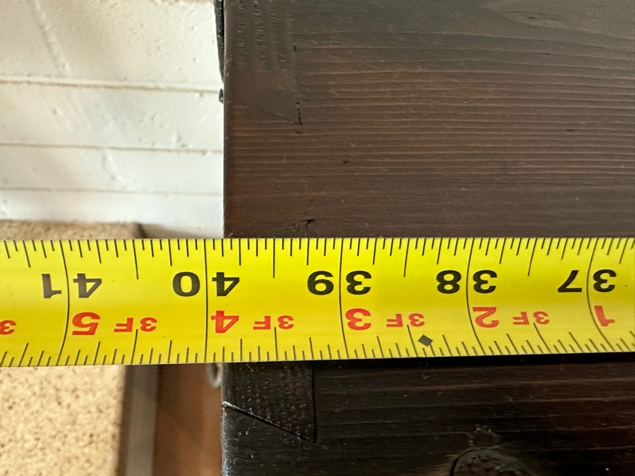 Stunning Antique Korean Wooden With Wrought Metal Ornamentation Bandaji Blanket Chest 40'W x 13.5'D x 40'H [Photo 25]