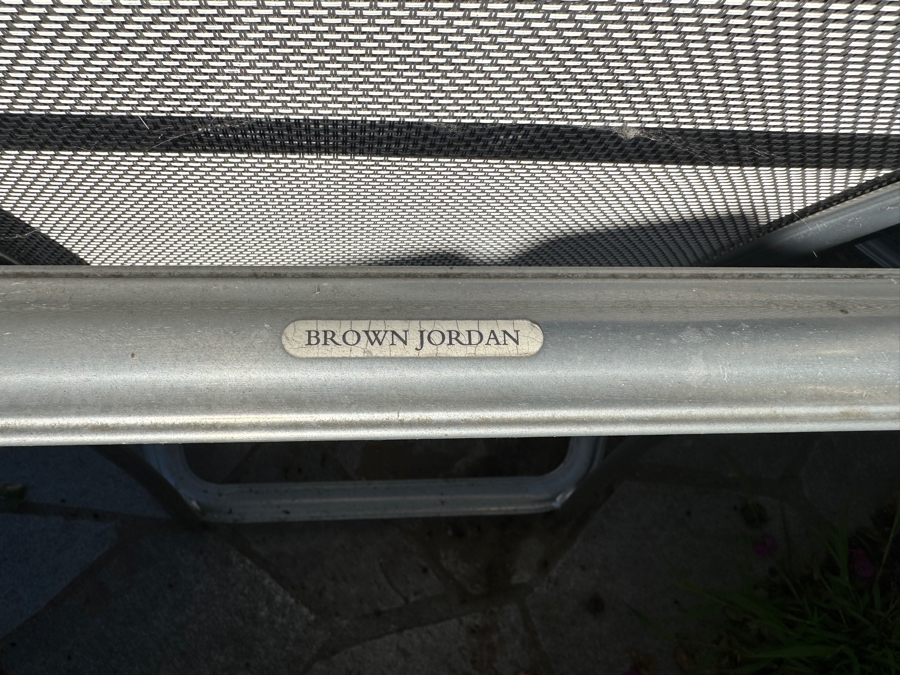 (4) Vintage Brown Jordan Aluminum Frame Chairs with Mesh Seats [Photo 6]