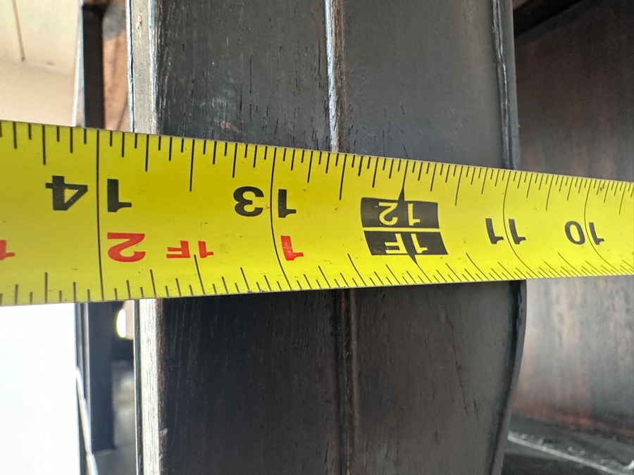 Vintage Chinese Stained Wooden Etagere Bookcase Cabinet 32.5W X 13.75D X 71.75H [Photo 13]