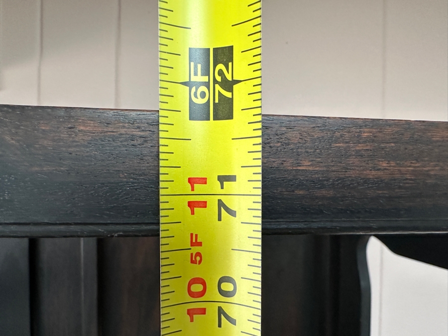 Vintage Chinese Stained Wooden Etagere Bookcase Cabinet 32.5W X 13.75D X 71.75H [Photo 14]