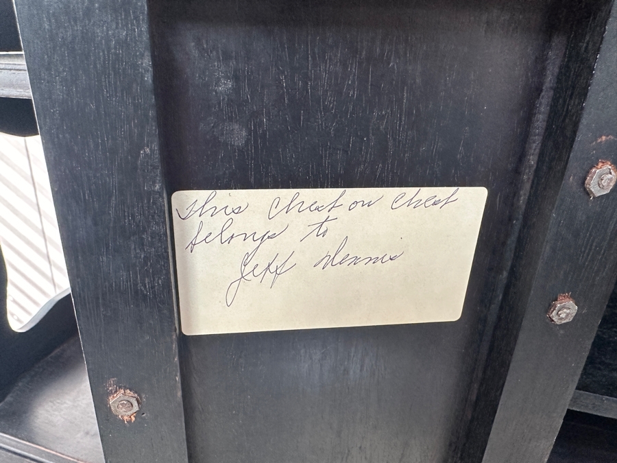 Vintage Chinese Stained Wooden Etagere Bookcase Cabinet 32.5W X 13.75D X 71.75H [Photo 7]